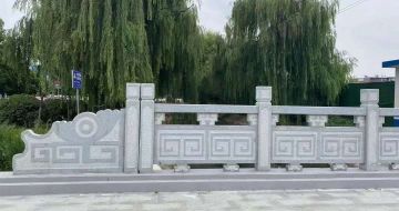 吉安 芝麻灰桥栏杆、河道栏杆安装效果