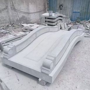 吉安 芝麻灰花岗岩园林景观 小石桥