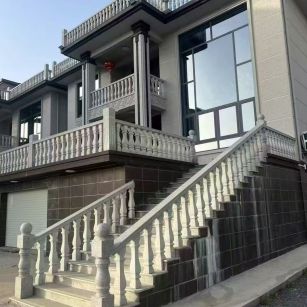 吉安 芝麻白别墅阳台栏杆，楼梯栏杆