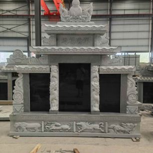 吉安 芝麻灰高档墓碑、土墓，一套也支持定做