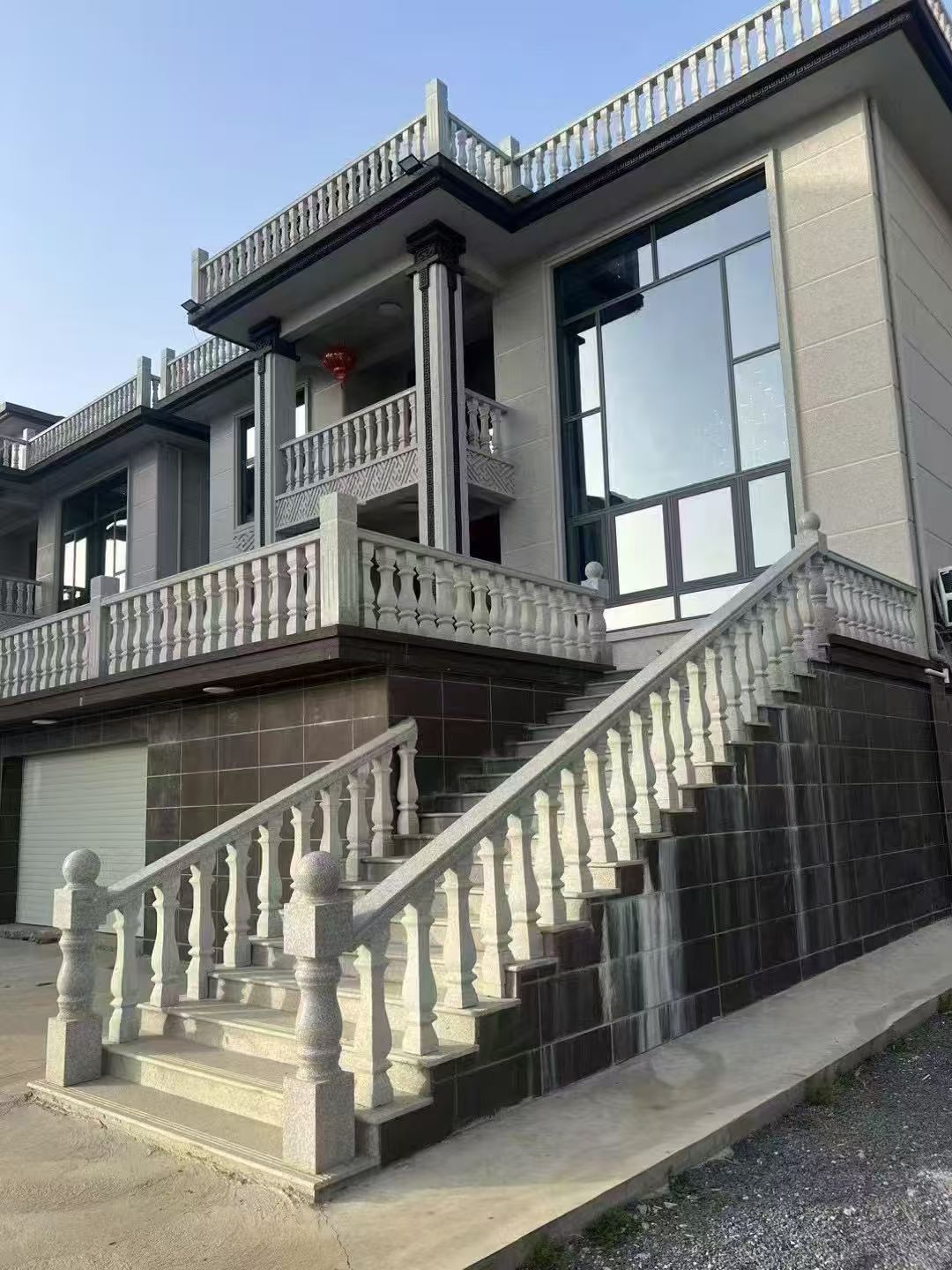 吉安 芝麻白别墅阳台栏杆，楼梯栏杆