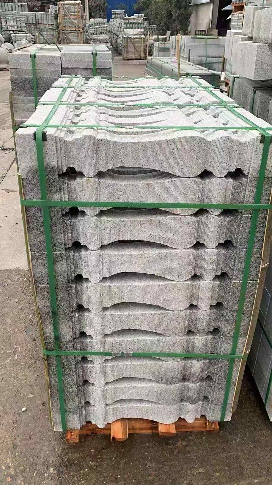 吉安 芝麻白方形拉丝面，栏杆花瓶柱