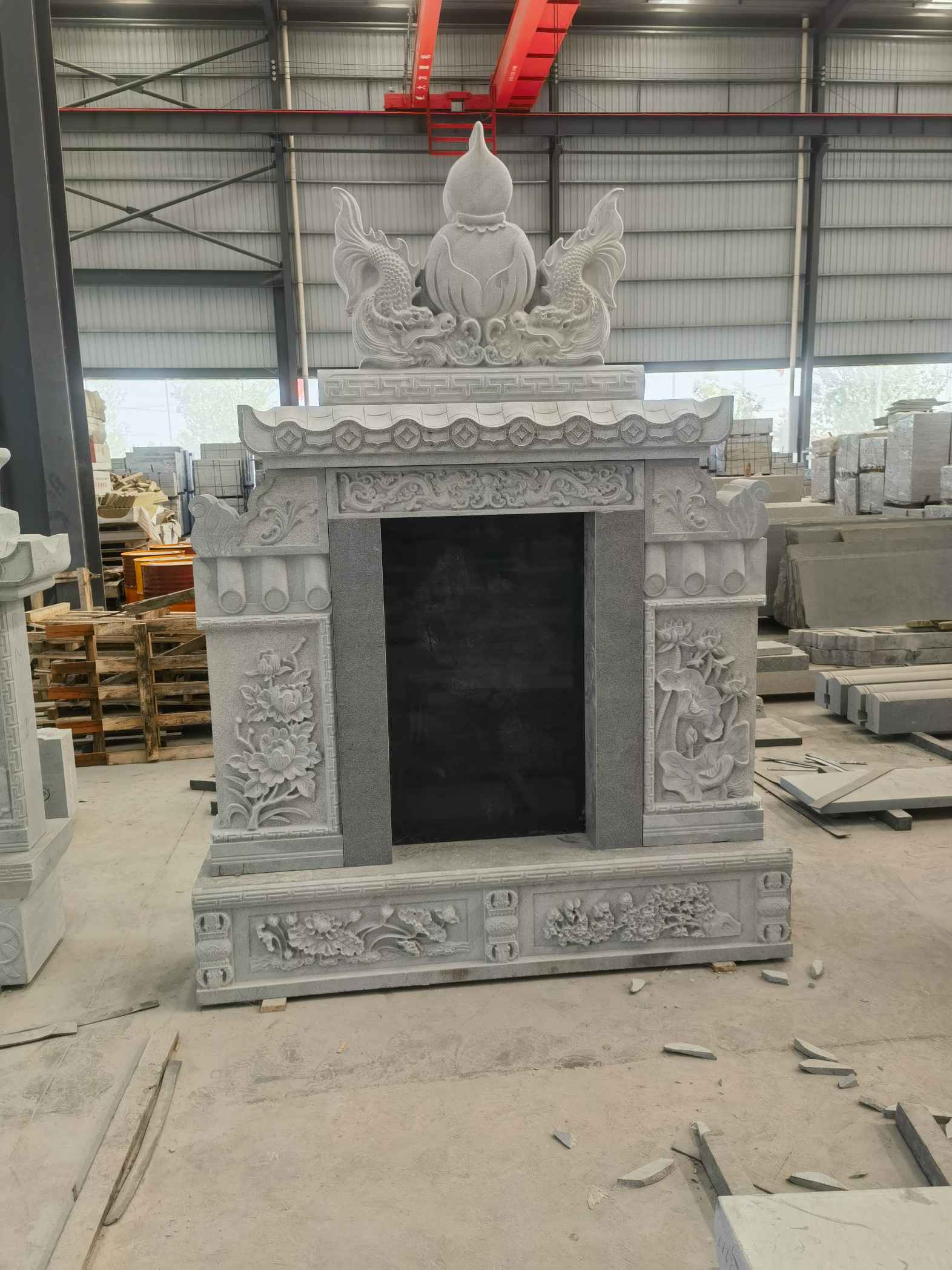 吉安 芝麻灰高档墓碑、土墓，一套也支持定做