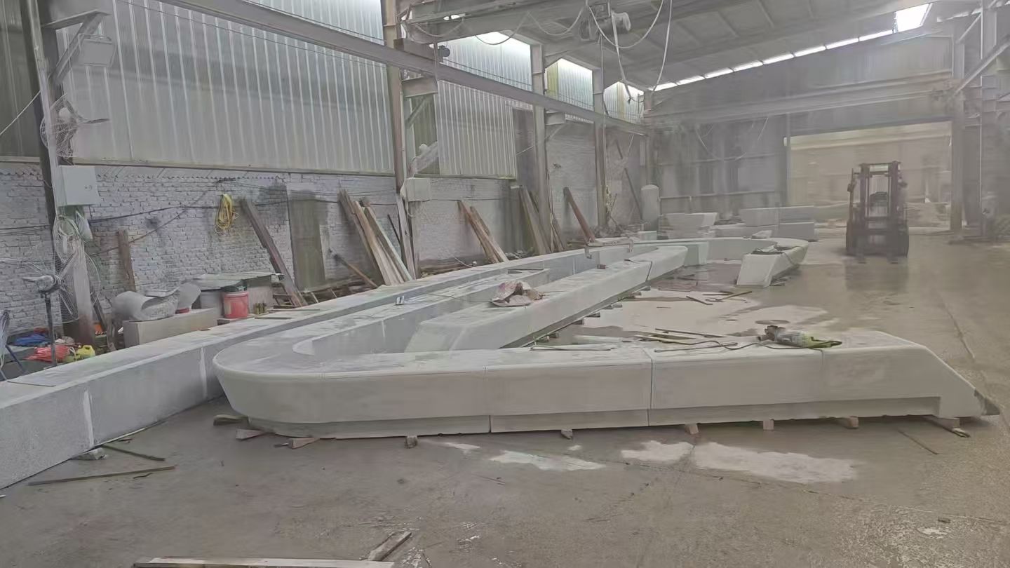 吉安 花岗岩整石坐凳拼装