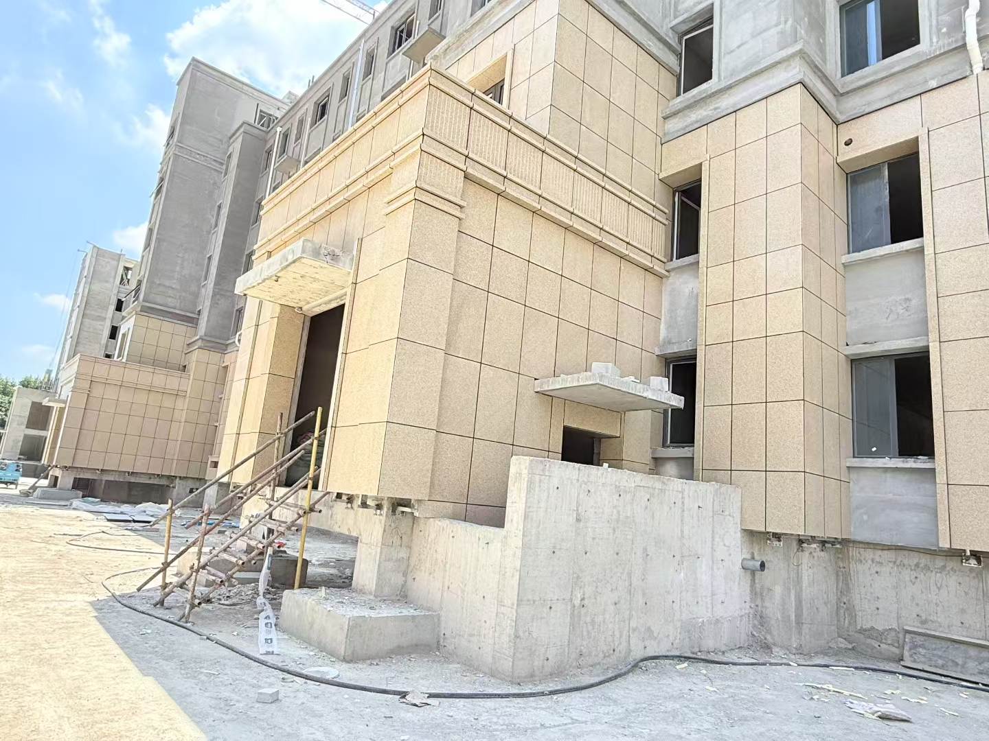 吉安 黄金麻干挂，工地实拍