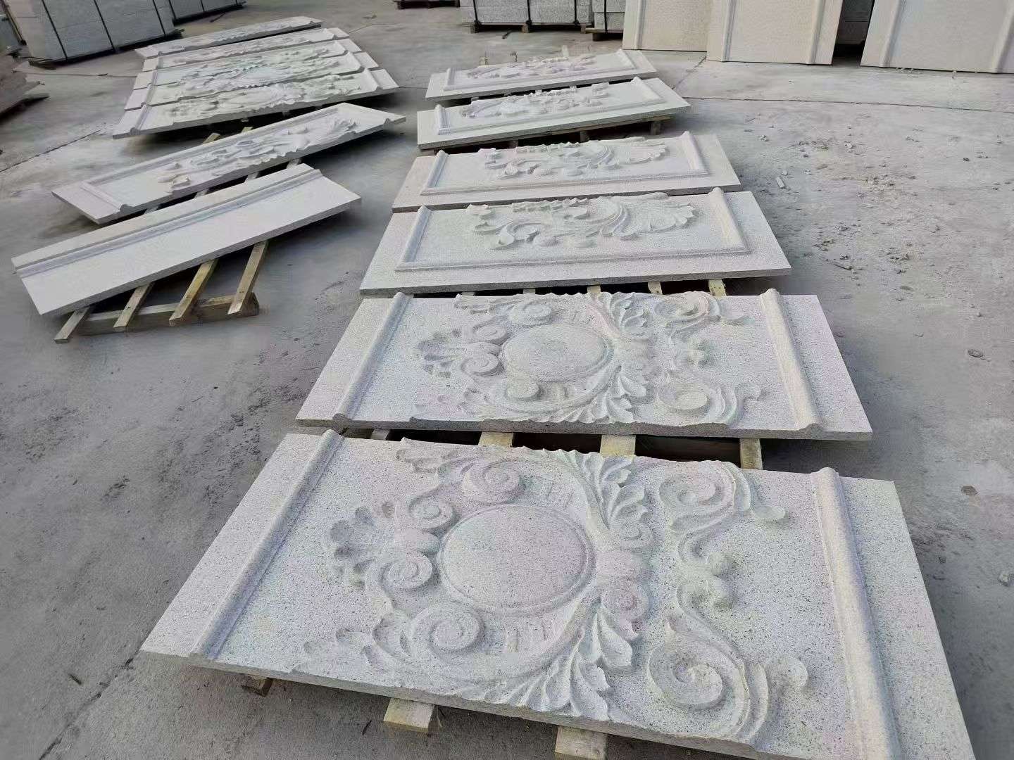 吉安 芝麻白干挂雕花板