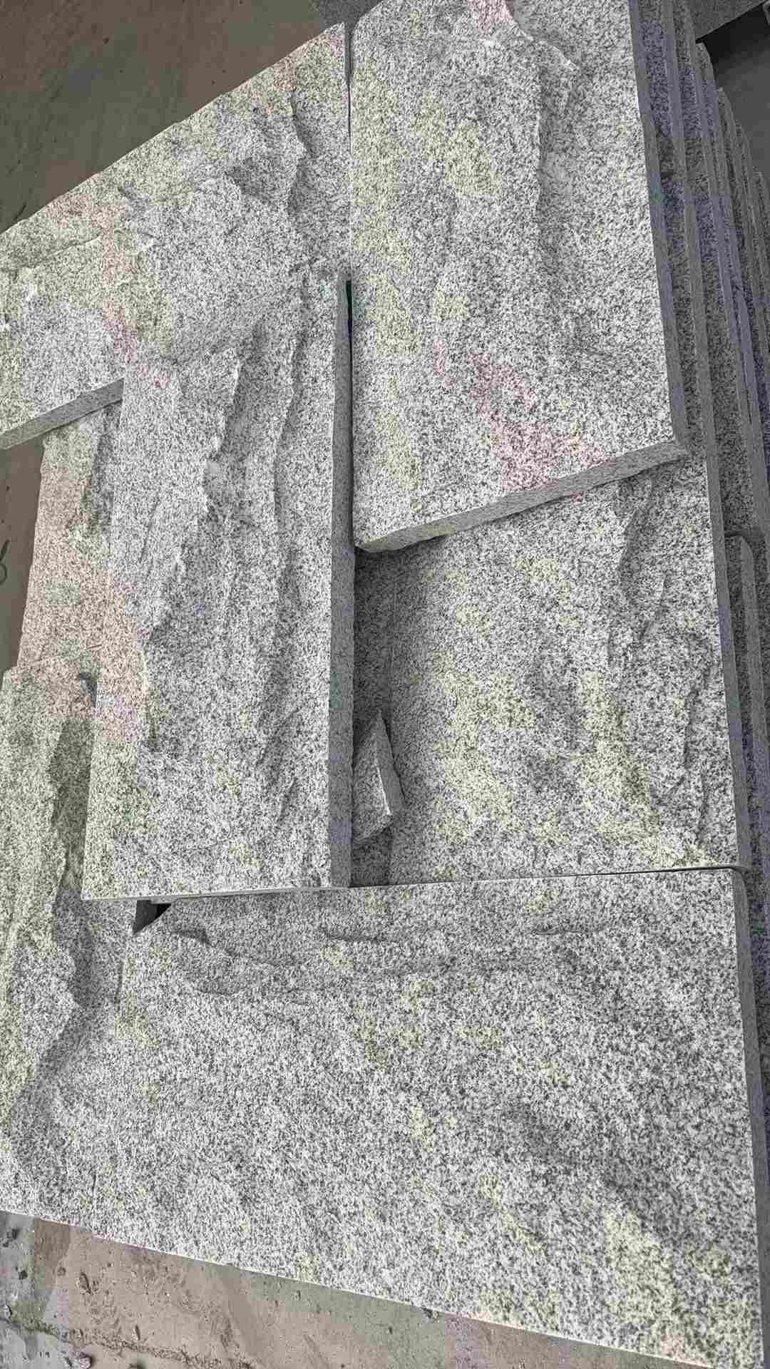 吉安 芝麻白自然面花岗岩成品板
