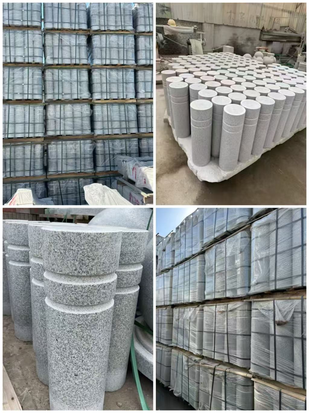 吉安 芝麻白花岗岩挡车柱、隔离柱多少钱